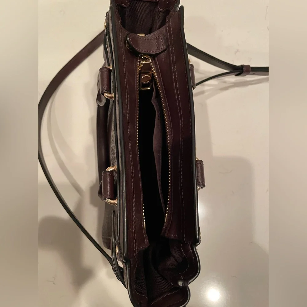 Coach Swagger 21 Pebbled Satchel - Picture 4 of 10